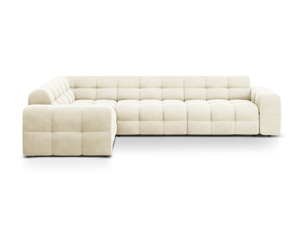Kendal Corner Sofa, 6 Seats — Ivory / Left