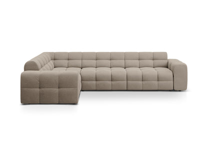 Kendal Corner Sofa, 5 Seats — Dark Beige / Left