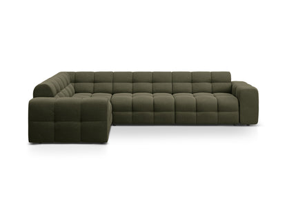 Ecksofa Strukturstoff Amazon Green Kendal — Amazon Green