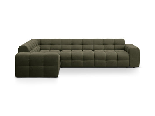 Kendal Corner Sofa, 5 Seats — Amazon Green / Left