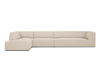 Ecksofa Strukturstoff Beige Ruby — Beige