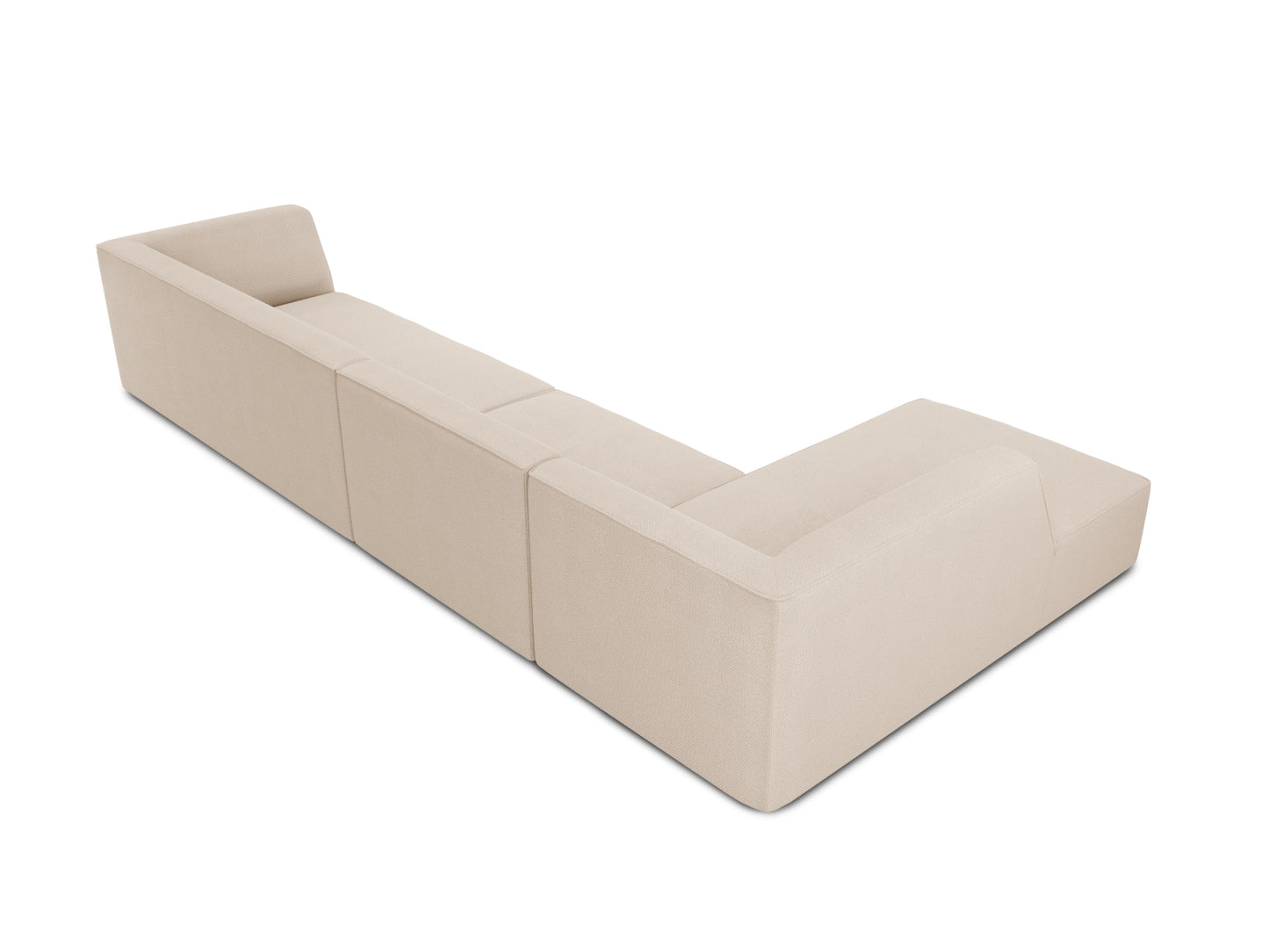 Ecksofa Strukturstoff Beige Ruby — Ansicht 4