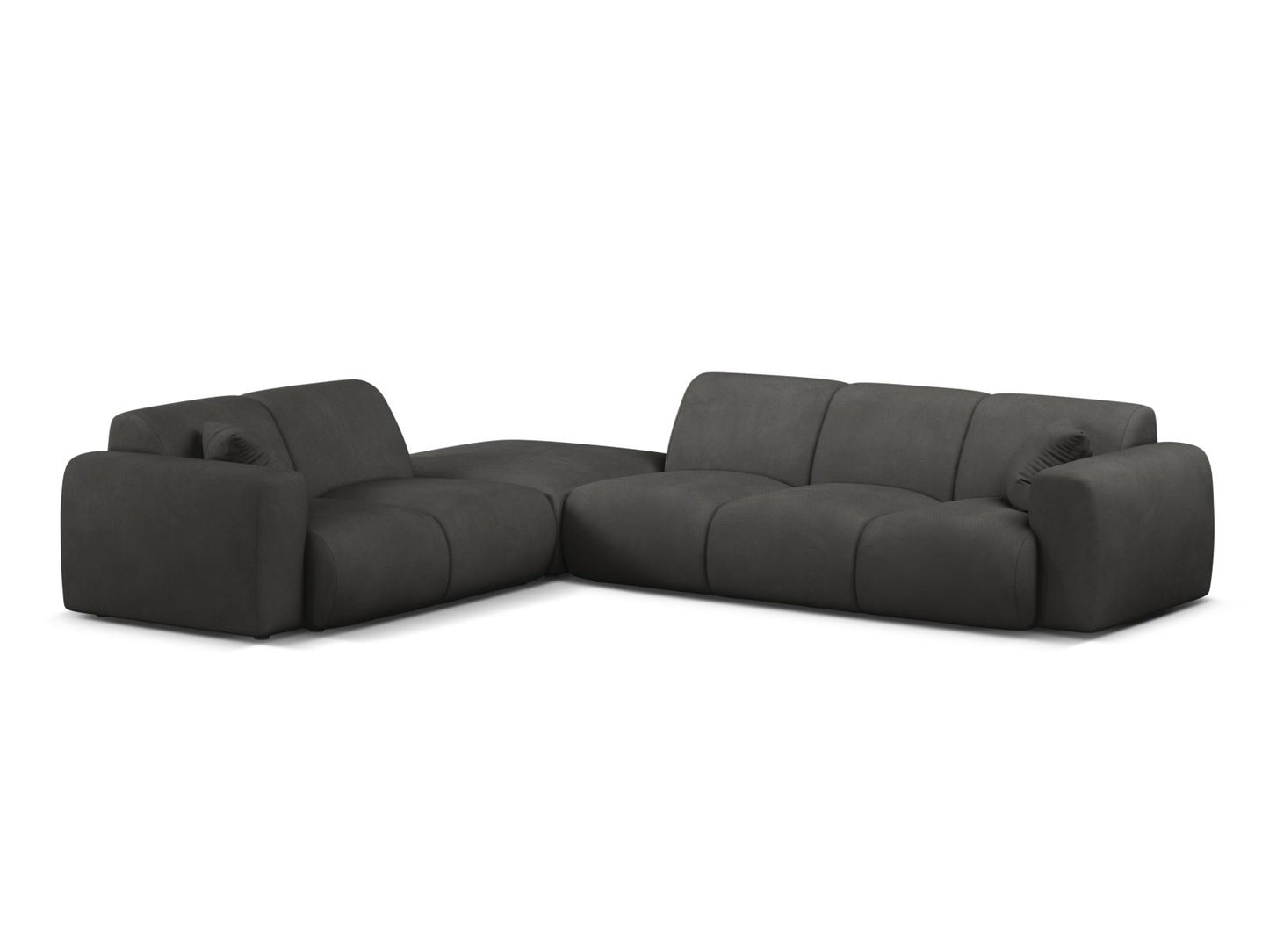 Molino Corner Sofa, 6 Seats, 315x250 cm — Dark Grey / Left