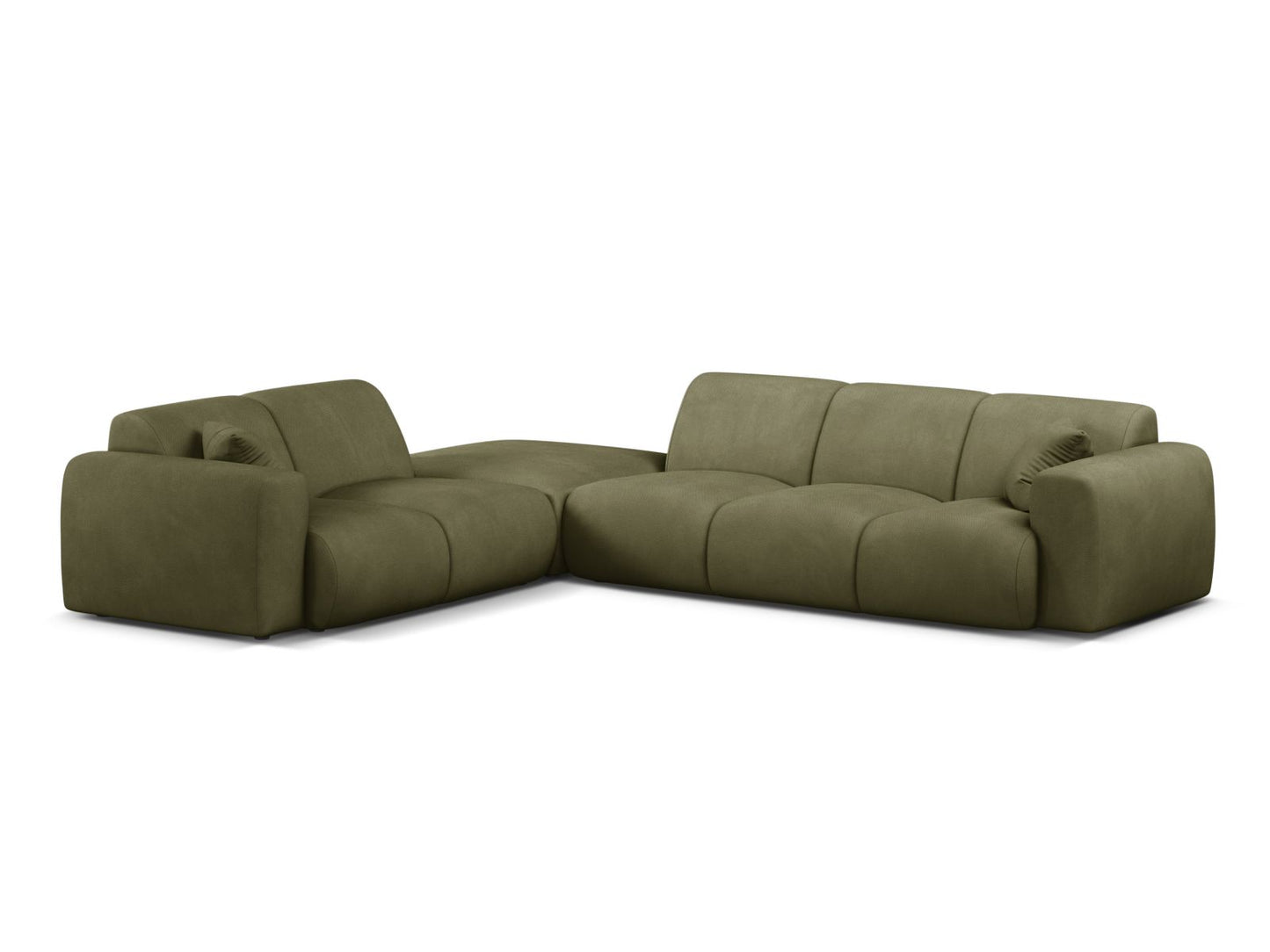 Molino Corner Sofa, 6 Seats, 315x250 cm — Light Green / Left