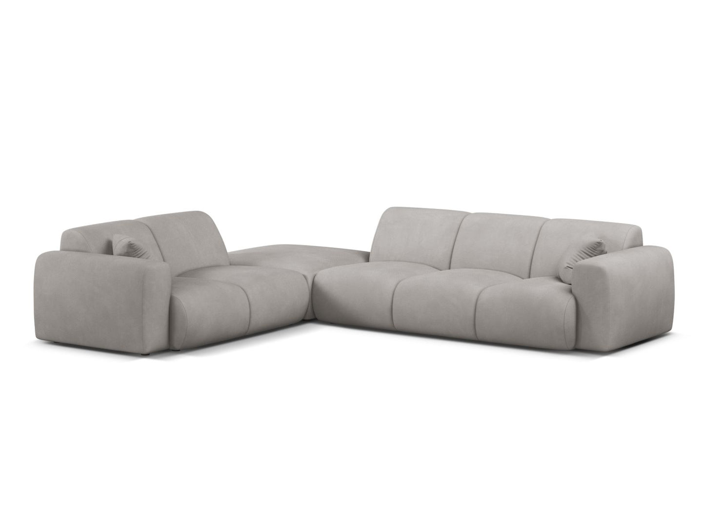 Molino Corner Sofa, 6 Seats, 315x250 cm — Light Grey / Left