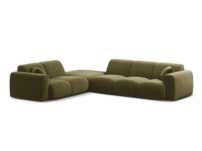 Molino Corner Sofa, 6 Seats, 315x250 cm — Light Green / Left