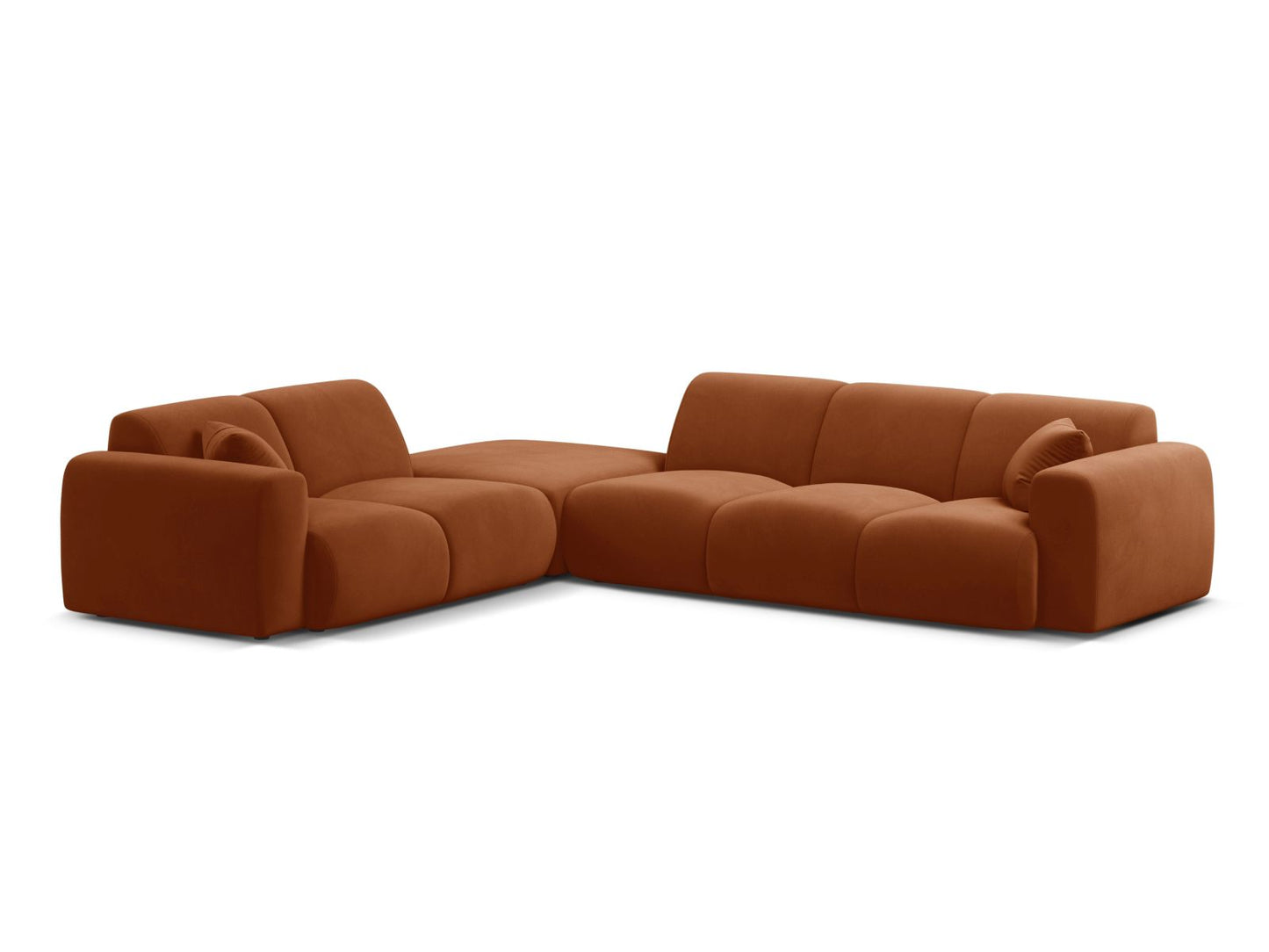 Molino Corner Sofa, 6 Seats, 315x250 cm — Terracotta / Left