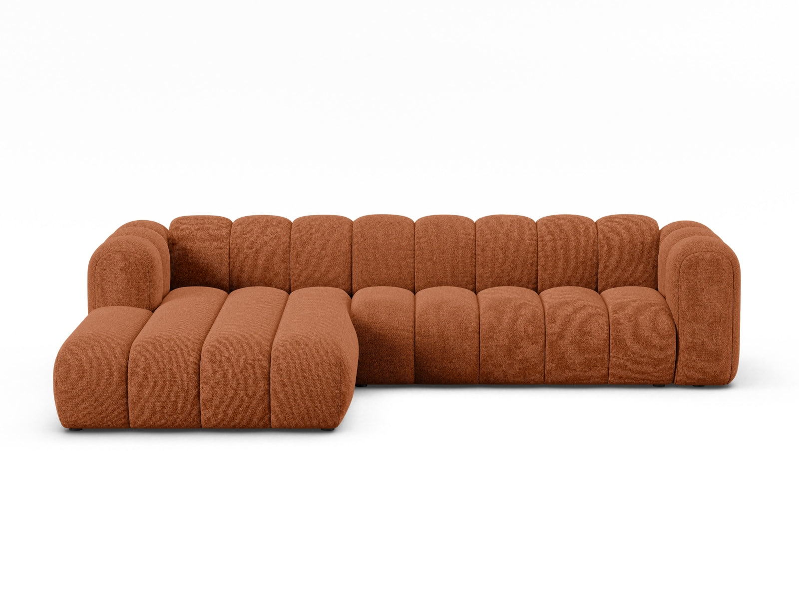 Lupine Modular Corner Sofa, 4 Seats — Brick / Left