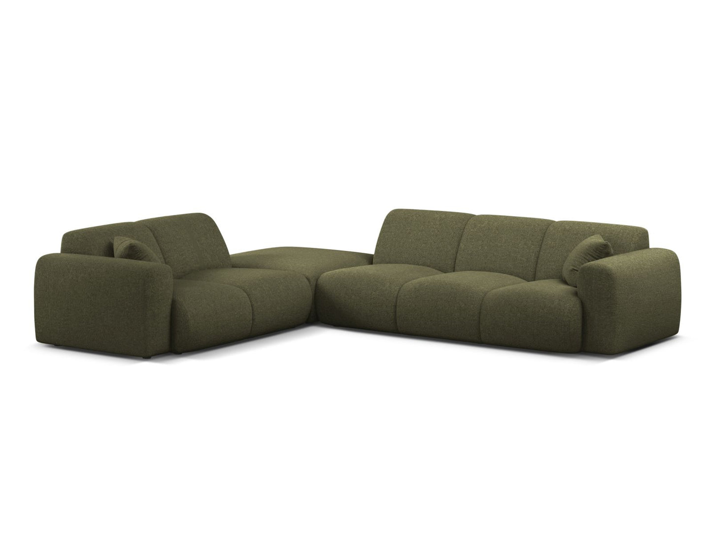 Molino Corner Sofa, 6 Seats, 315x250 cm — Green / Left