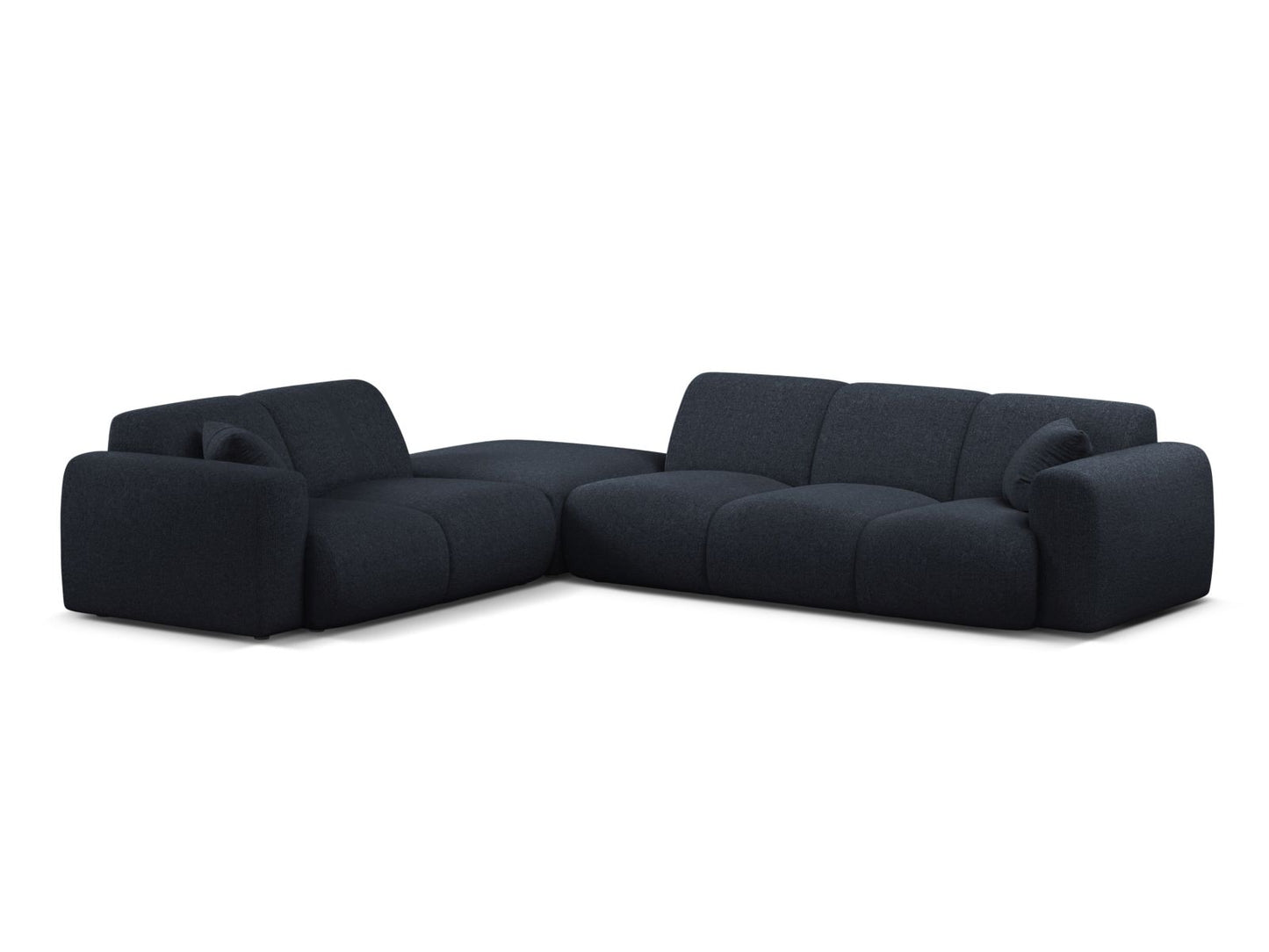 Molino Corner Sofa, 6 Seats, 315x250 cm — Navy Blue / Left