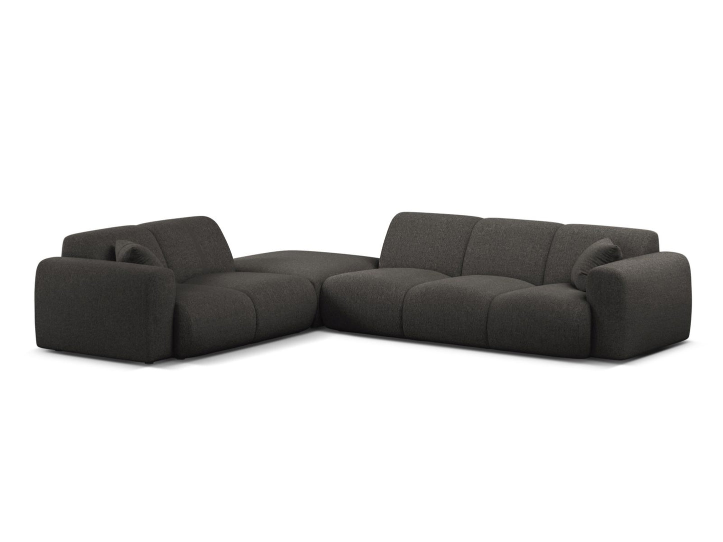 Molino Corner Sofa, 6 Seats, 315x250 cm — Dark Grey / Left