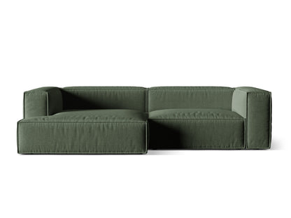 Nuria Modular Corner Sofa, 4 Seats, 292x147 cm — Moss Green / Left
