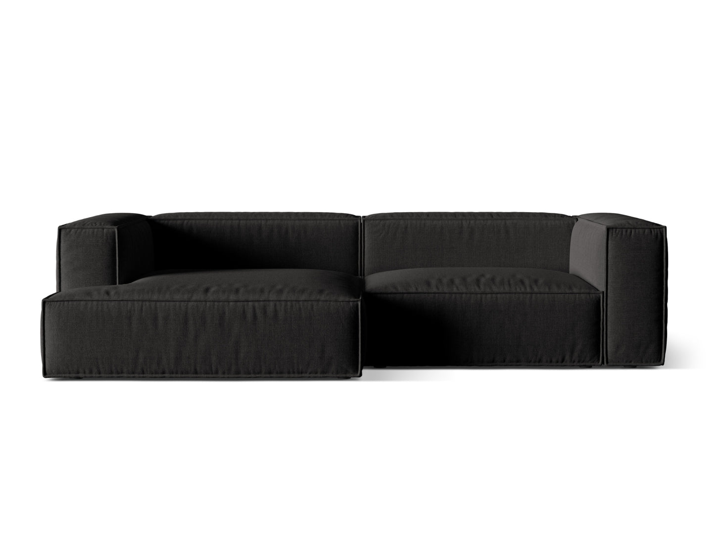 Nuria Modular Corner Sofa, 4 Seats, 292x147 cm — Black / Left