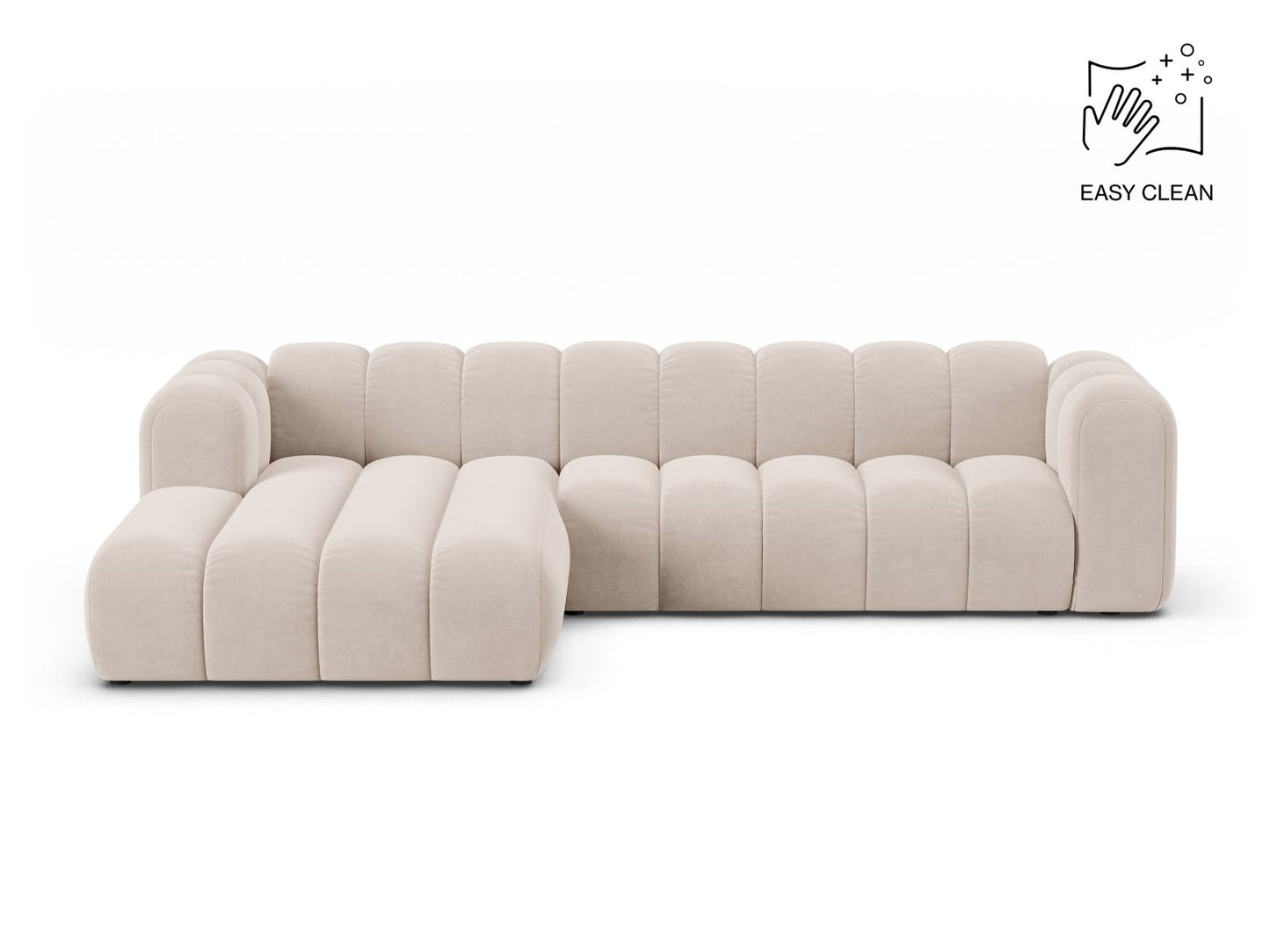 Lupine Modular Corner Sofa, 4 Seats — Light Beige / Left