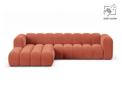 Lupine Modular Corner Sofa, 4 Seats — Coral / Left