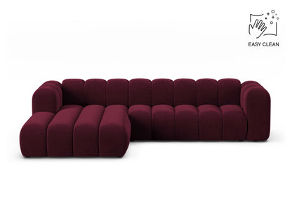 Lupine Modular Corner Sofa, 4 Seats — Burgundy / Left