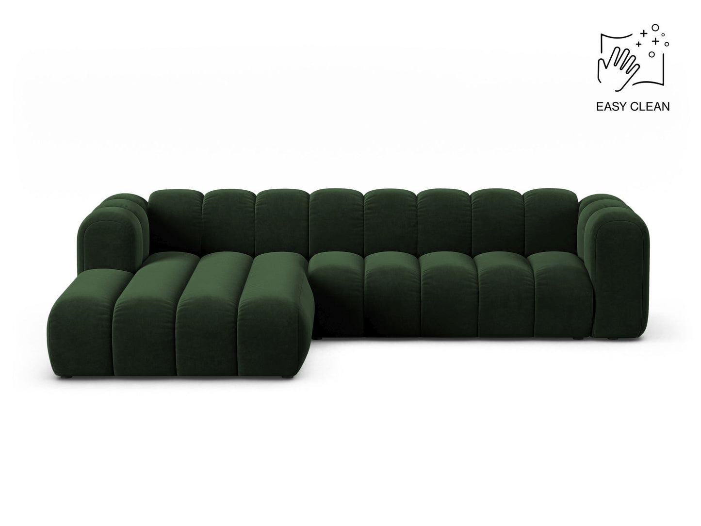 Lupine Modular Corner Sofa, 4 Seats — Bottle Green / Left