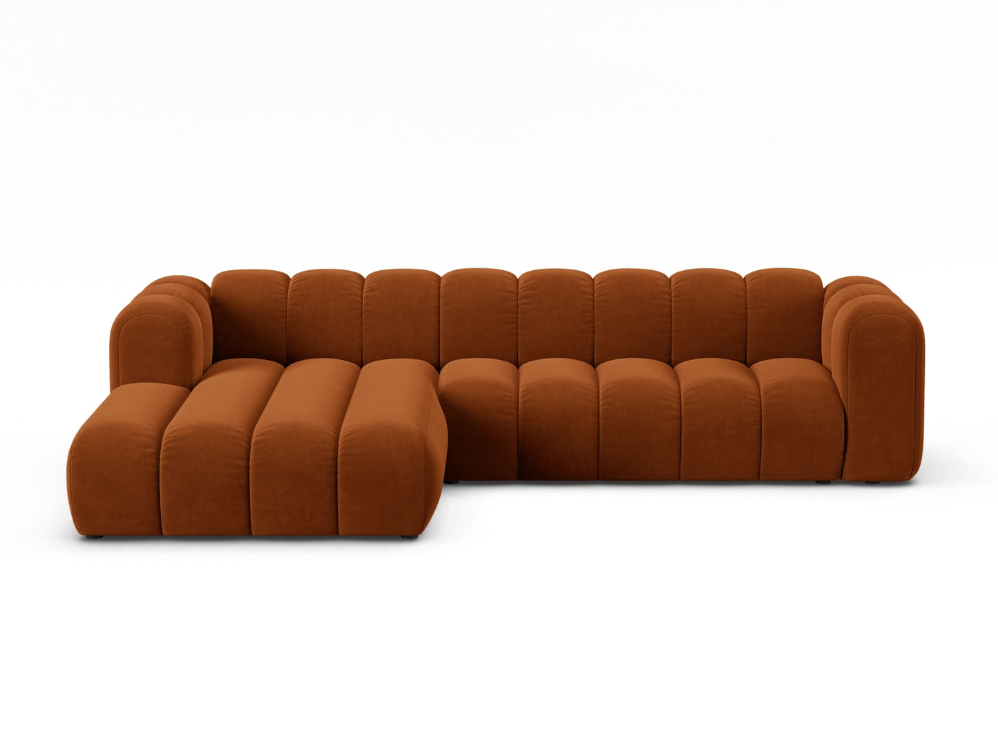 Lupine Modular Corner Sofa, 4 Seats — Terracotta / Left