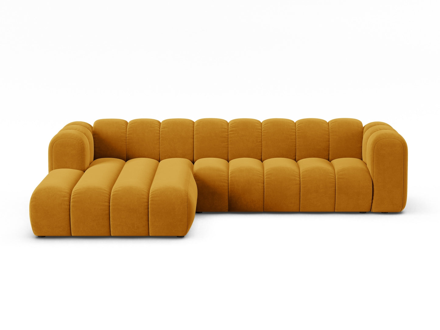 Lupine Modular Corner Sofa, 4 Seats — Yellow / Left