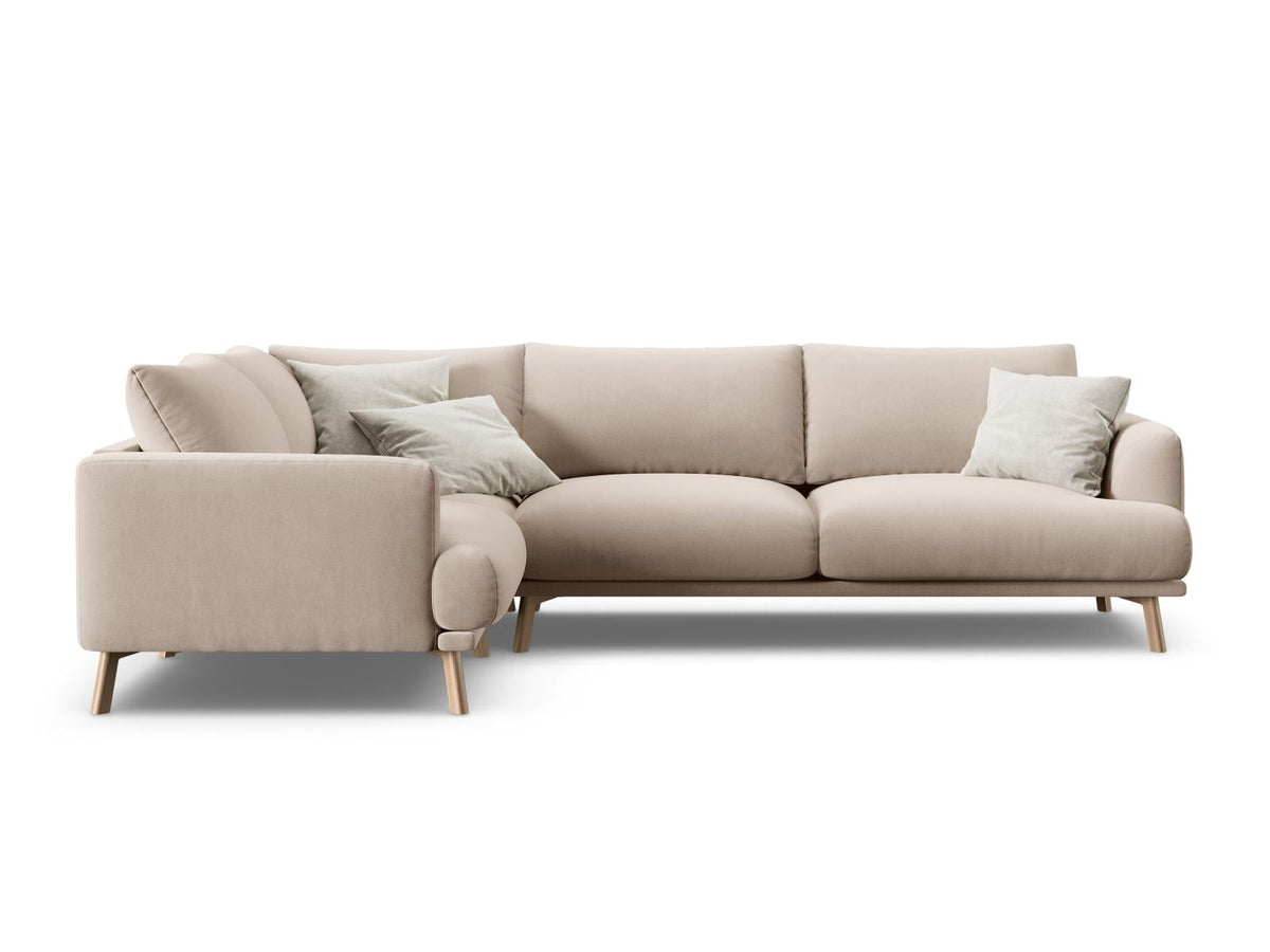 Naomi Corner Sofa, 3 Seats — Beige / Left