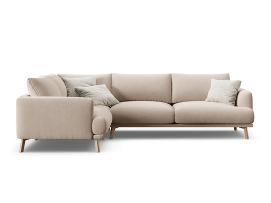 Naomi Corner Sofa, 3 Seats — Beige / Left