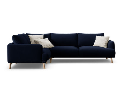Naomi Corner Sofa, 3 Seats — Royal Blue / Left