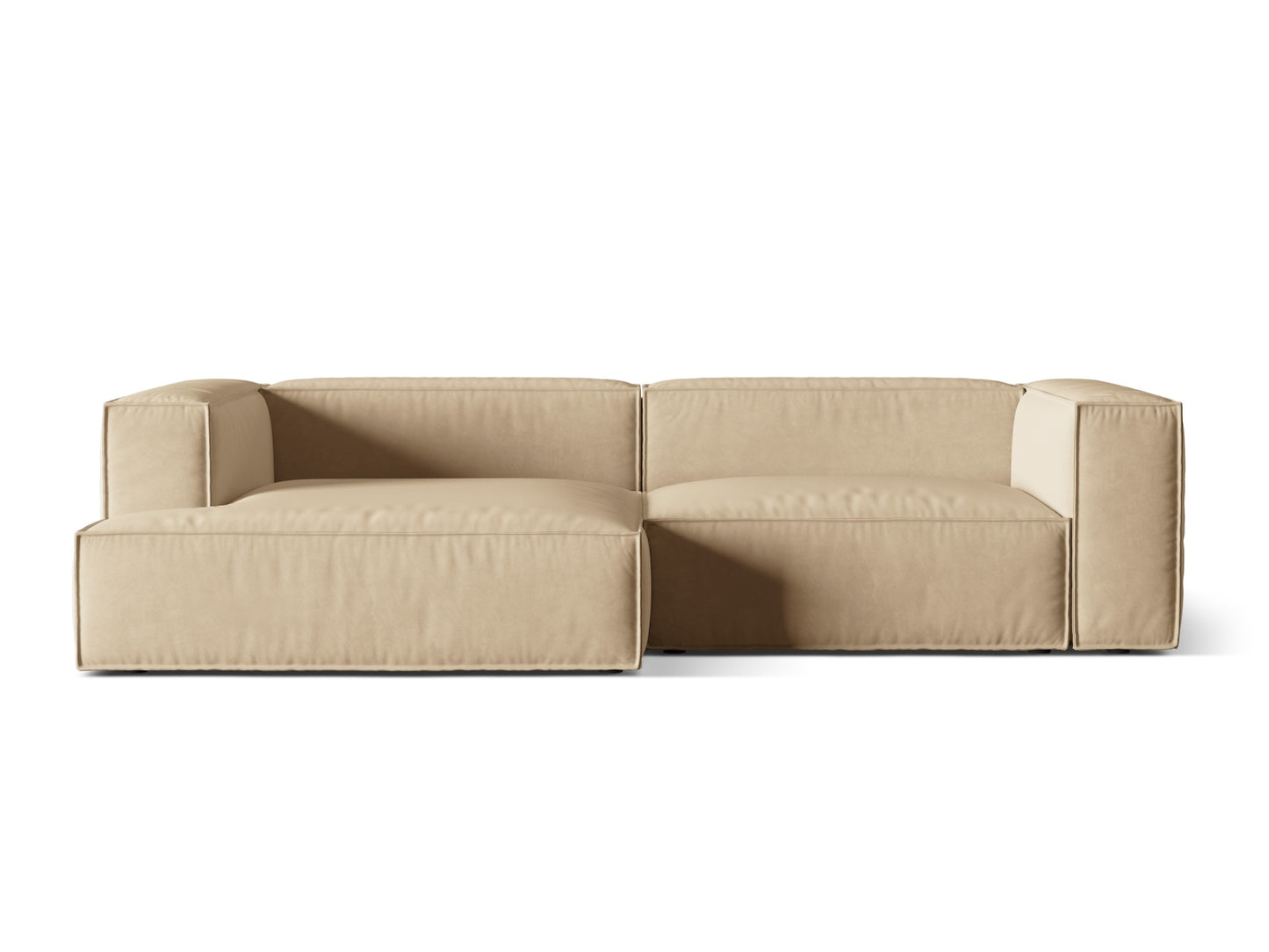 Nuria Modular Corner Sofa, 4 Seats, 292x147 cm — Nude / Left