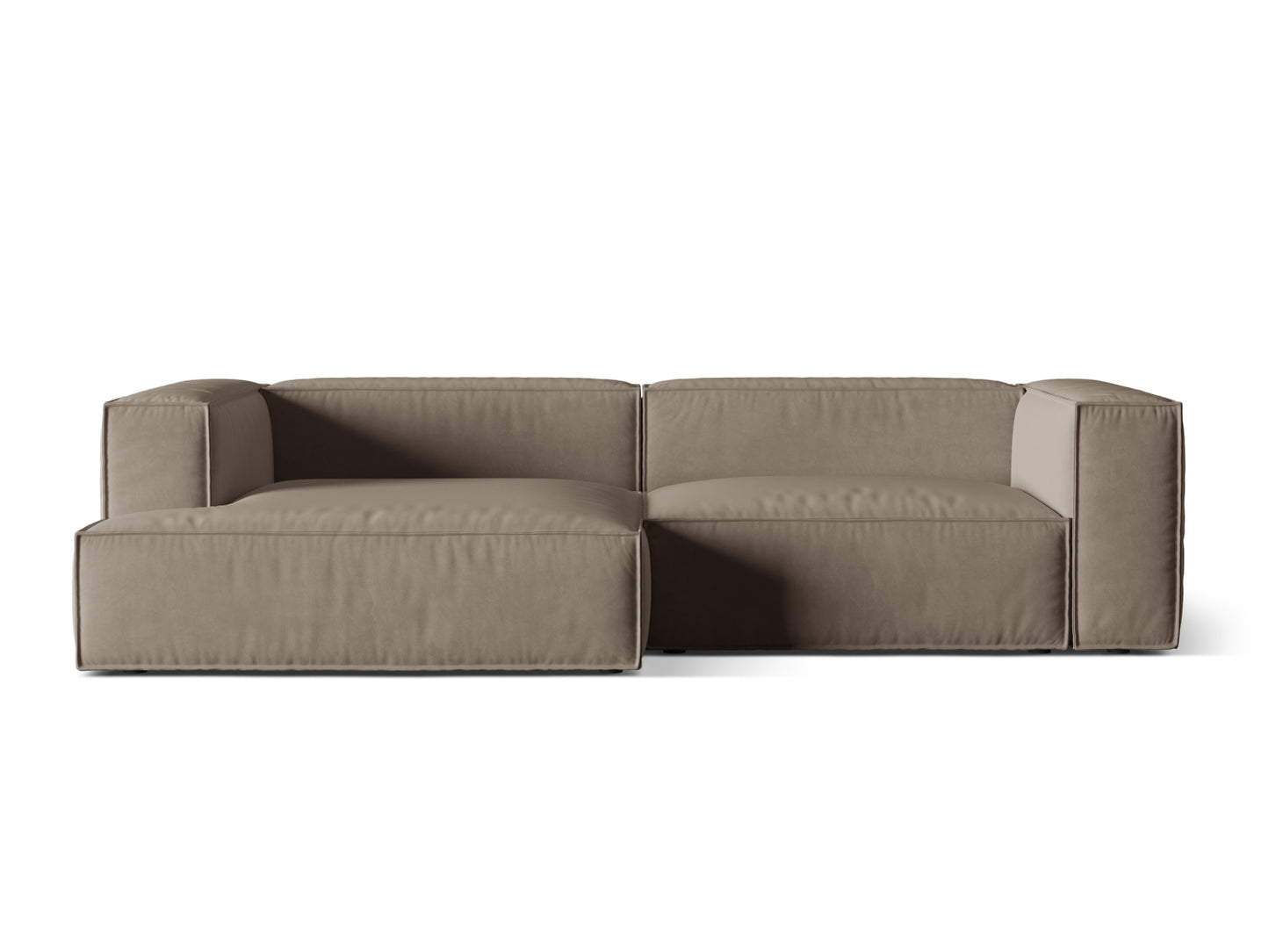 Nuria Modular Corner Sofa, 4 Seats, 292x147 cm — Warm grey / Left