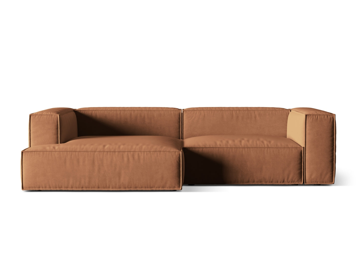 Nuria Modular Corner Sofa, 4 Seats, 292x147 cm — Honey / Left