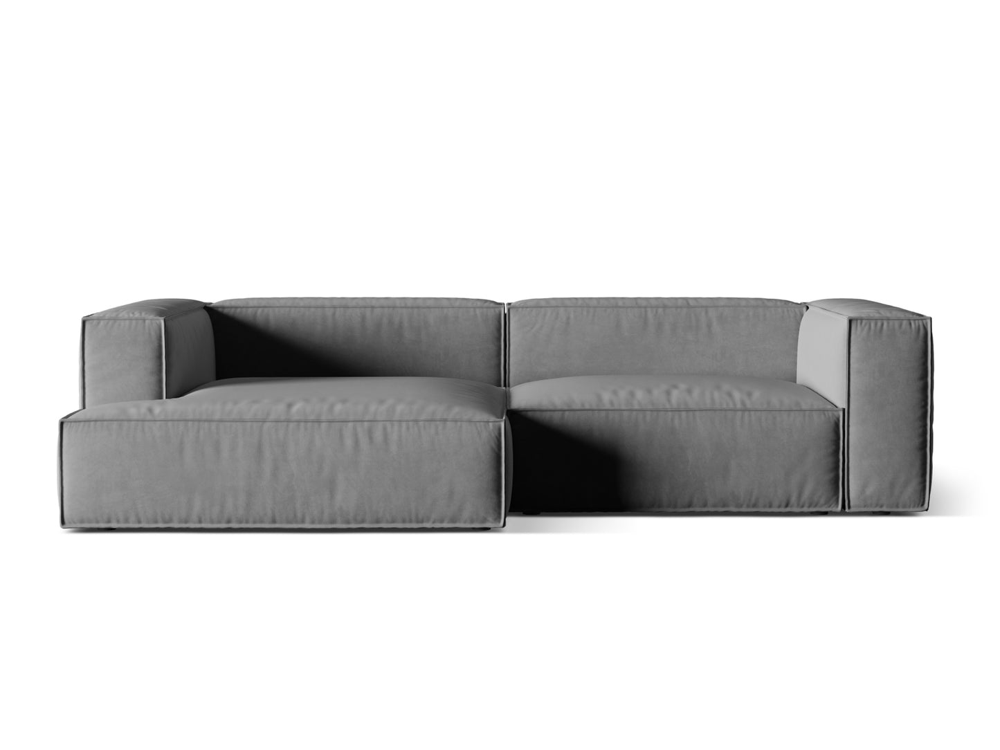 Nuria Modular Corner Sofa, 4 Seats, 292x147 cm — Grey / Left