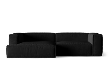 Nuria Modular Corner Sofa, 4 Seats, 292x147 cm — Black / Left