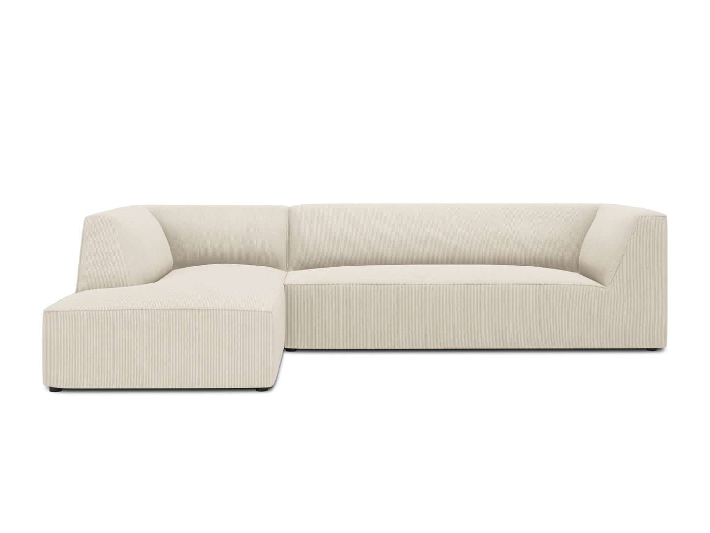 Ruby Modular Corner Sofa, 5 Seats — Light Beige / Left