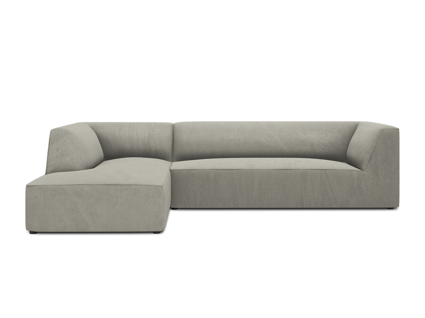 Ruby Modular Corner Sofa, 5 Seats — Light Grey / Left
