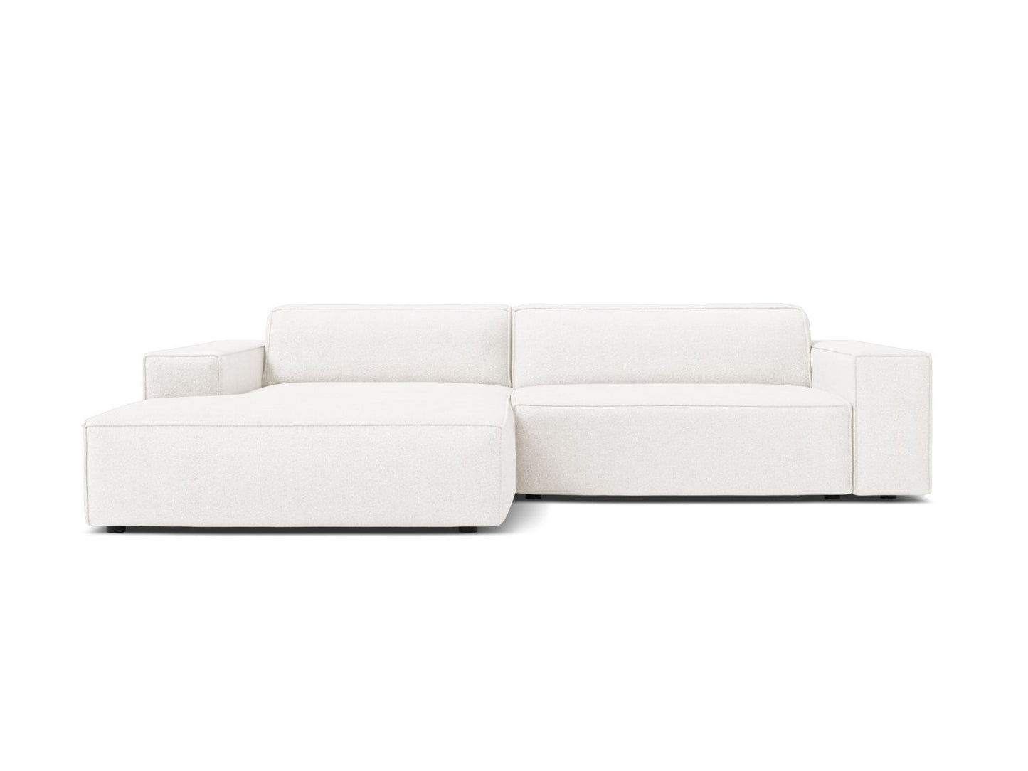Jodie Modular Corner Sofa, 3 Seats, 224x162 cm — White / Left