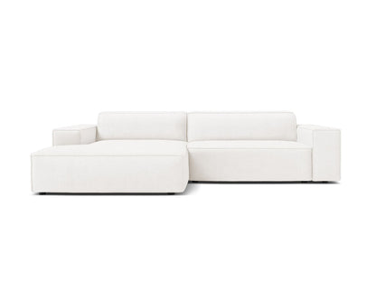 Jodie Modular Corner Sofa, 3 Seats, 224x162 cm — White / Left