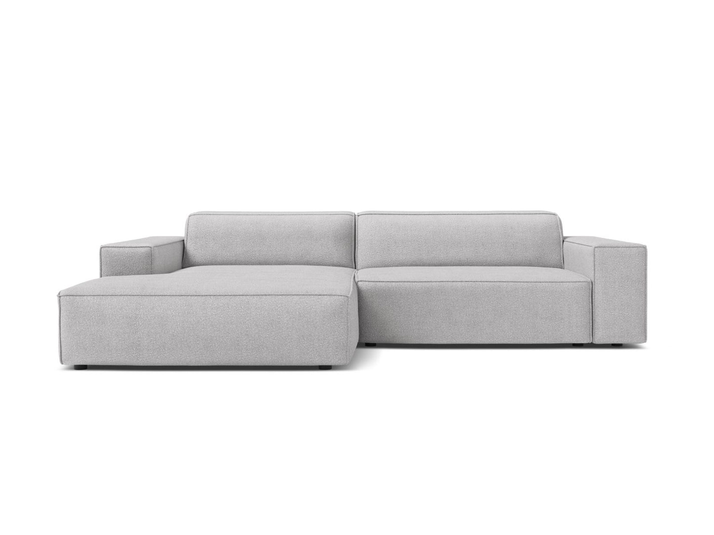 Jodie Modular Corner Sofa, 3 Seats, 224x162 cm — Light Grey / Left