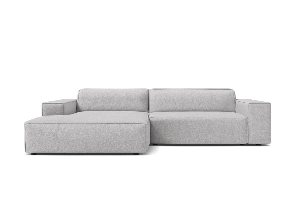 Jodie Modular Corner Sofa, 3 Seats, 224x162 cm — Light Grey / Left