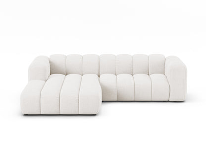Ecksofa Bouclé Beige Lupine — White