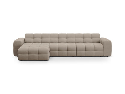 Ecksofa Strukturstoff Amazon Green Kendal — Dark Beige