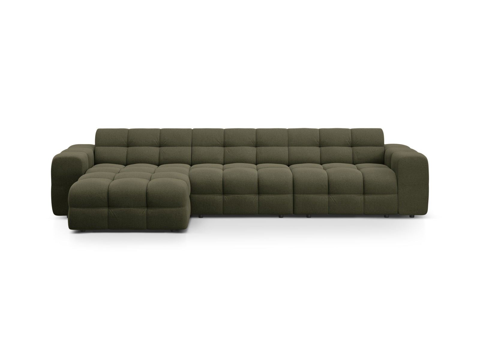Ecksofa Strukturstoff Amazon Green Kendal — Amazon Green
