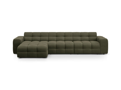 Ecksofa Strukturstoff Amazon Green Kendal — Amazon Green