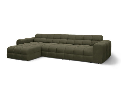 Ecksofa Strukturstoff Amazon Green Kendal — Detailansicht