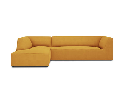 Ruby Modular Corner Sofa, 4 Seats — Yellow / Left