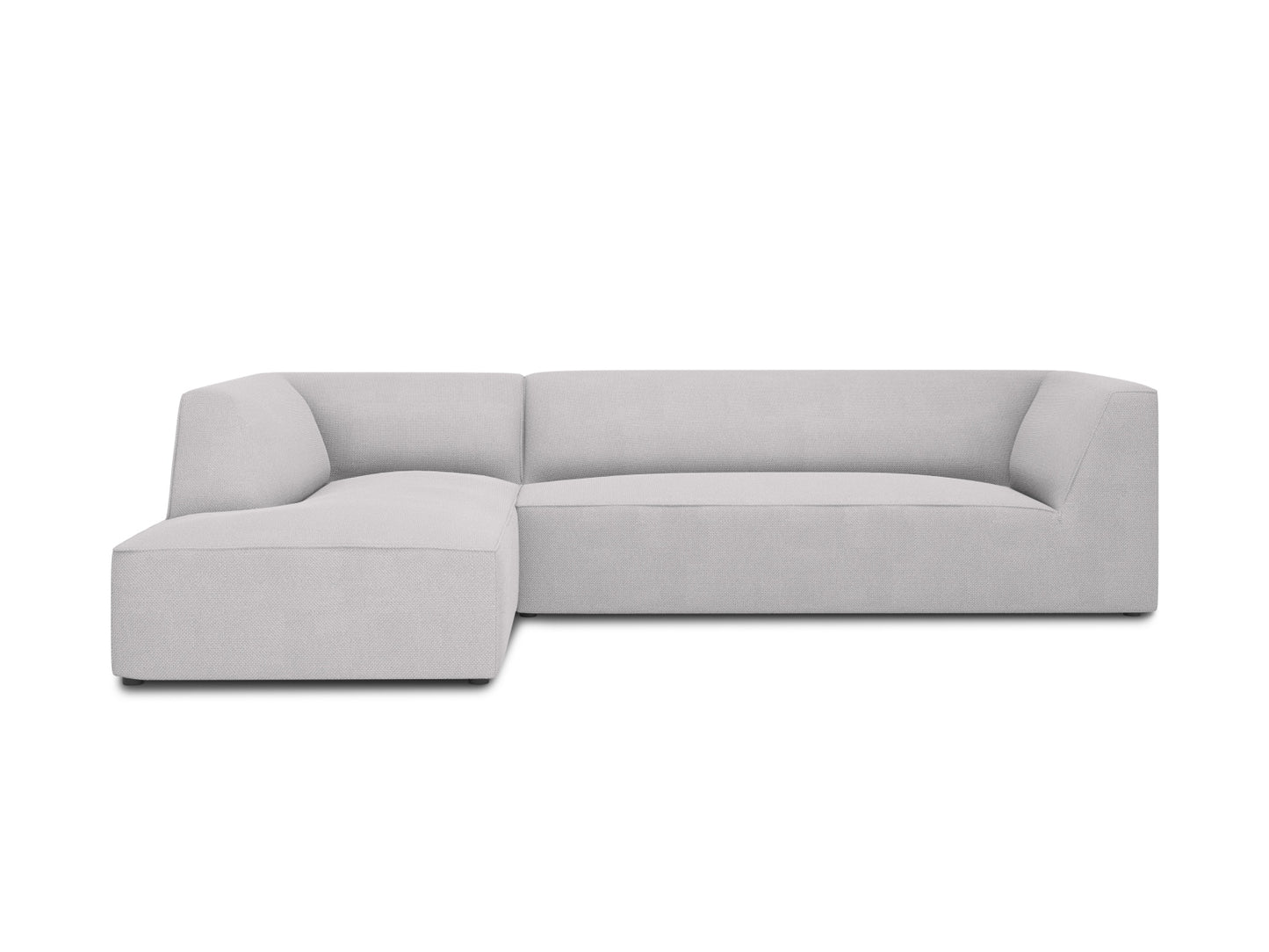 Ruby Modular Corner Sofa, 4 Seats — Light Grey / Left