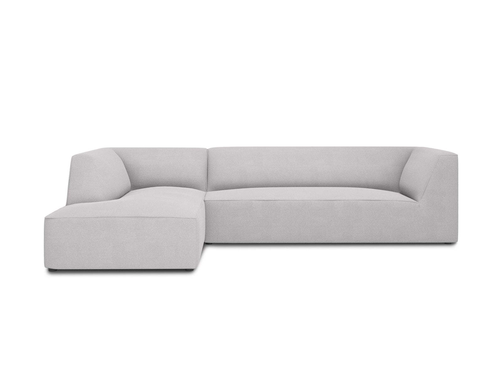 Ruby Modular Corner Sofa, 4 Seats — Light Grey / Left
