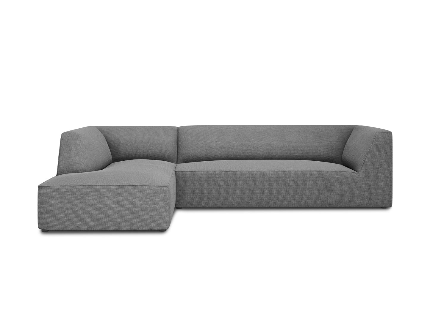 Ruby Modular Corner Sofa, 4 Seats — Grey / Left