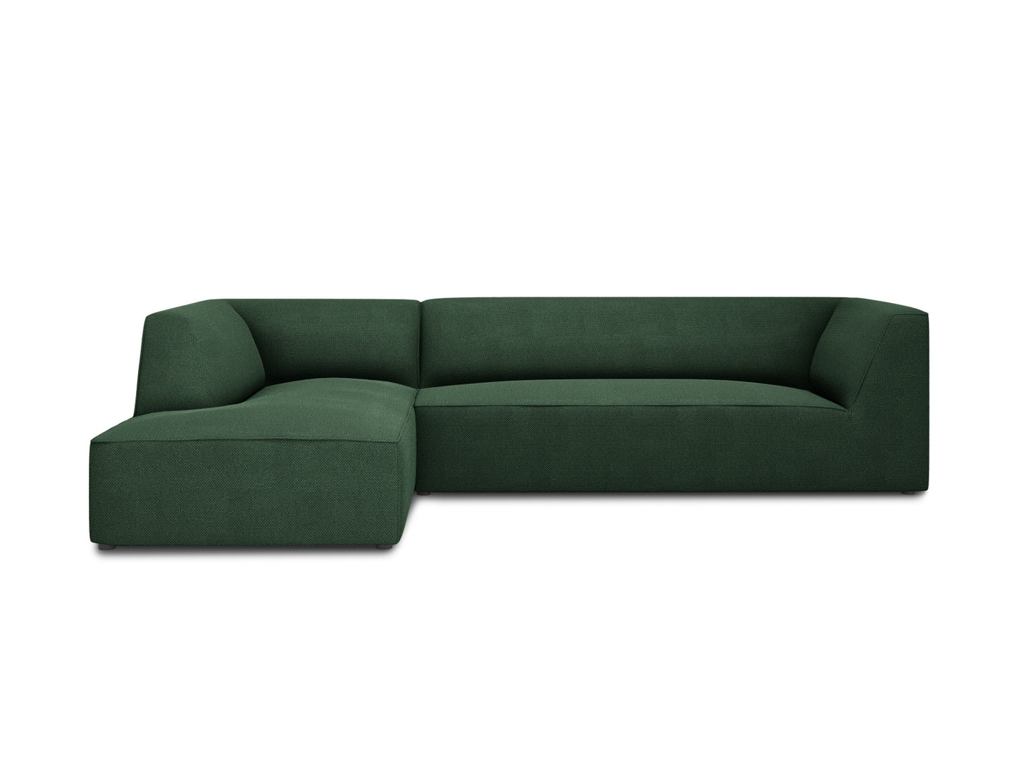 Ruby Modular Corner Sofa, 4 Seats — Green / Left