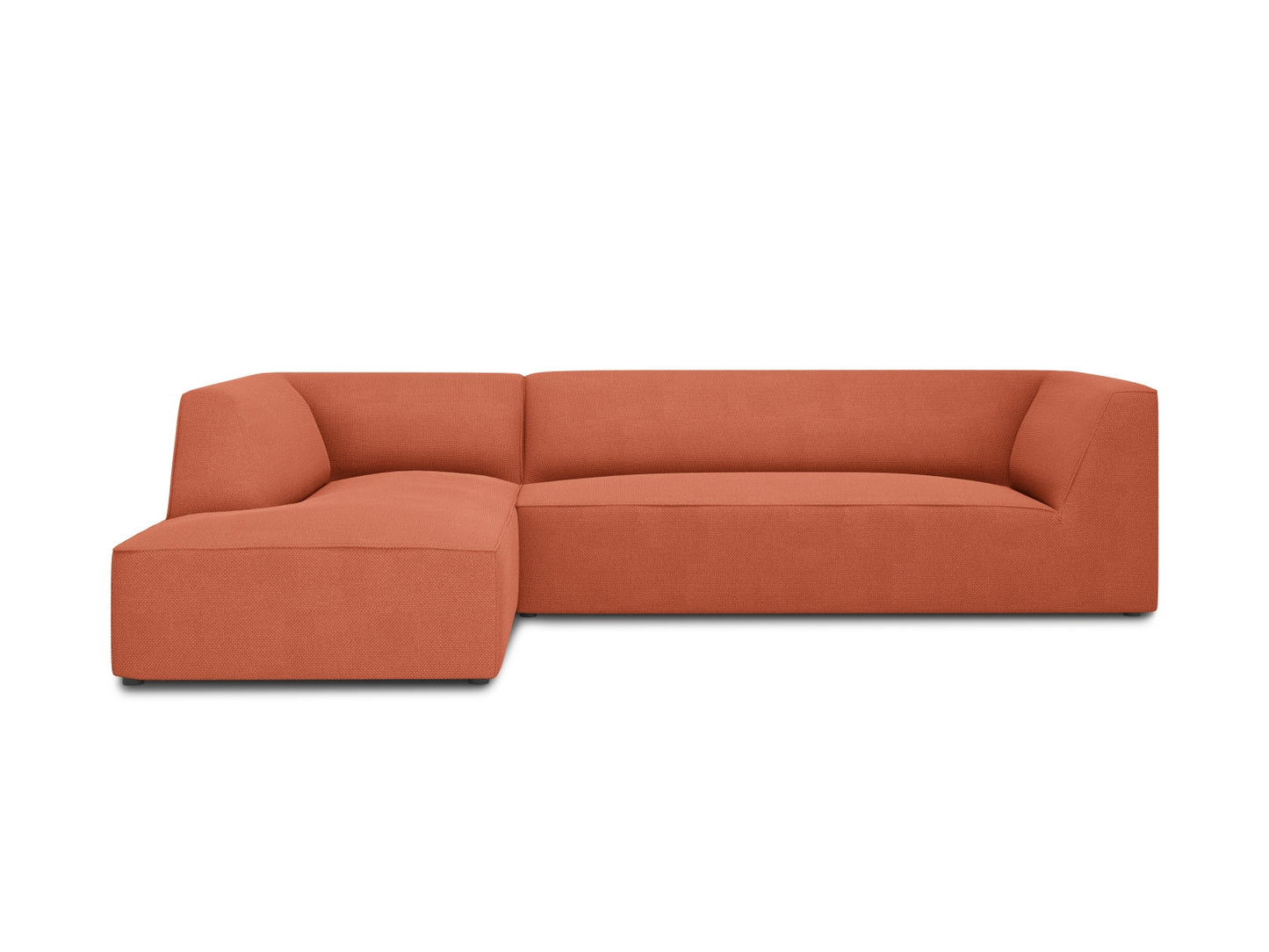 Ruby Modular Corner Sofa, 4 Seats — Coral / Left