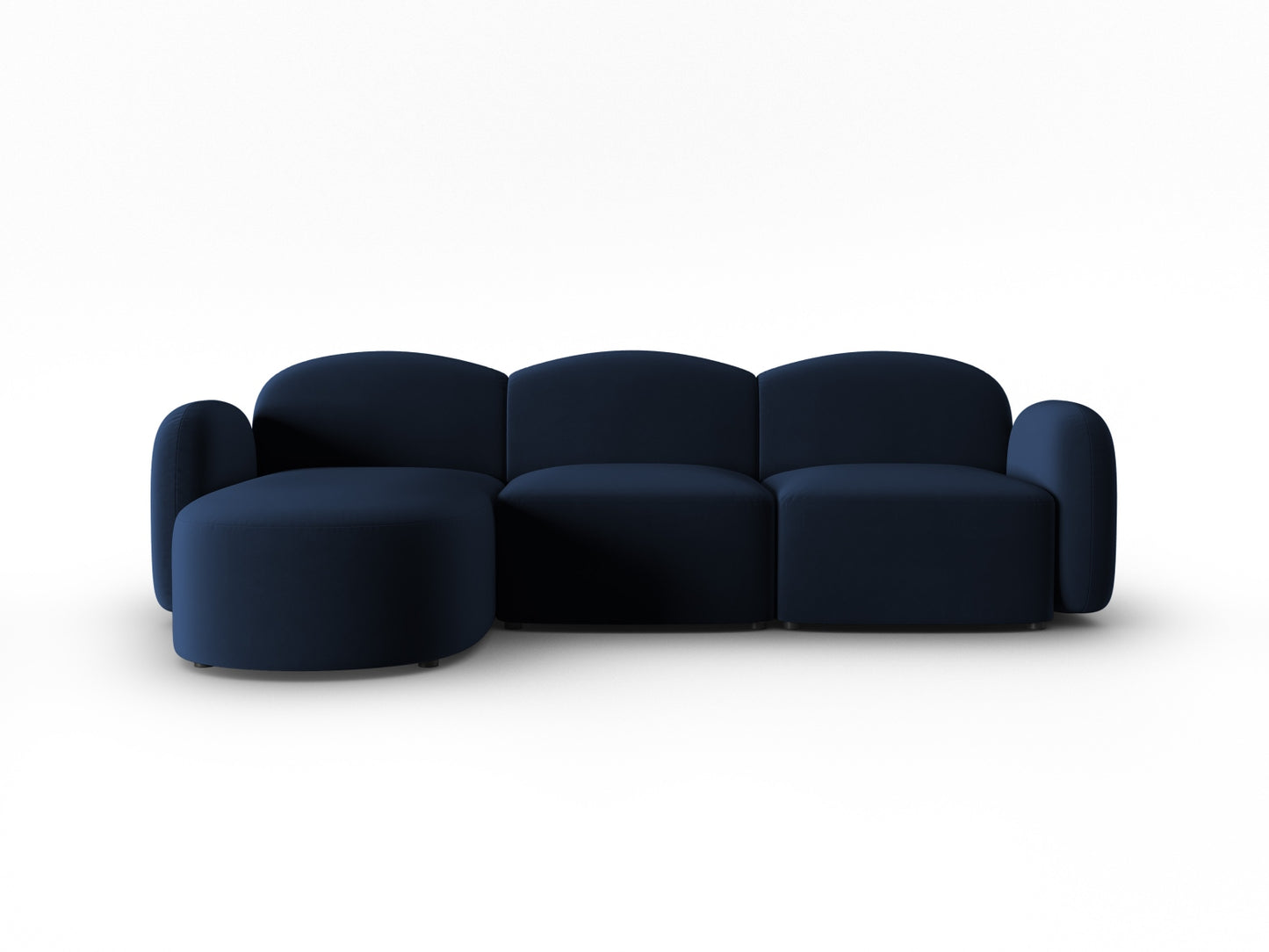 Blair Corner Sofa, 3 Seats — Royal Blue / Left