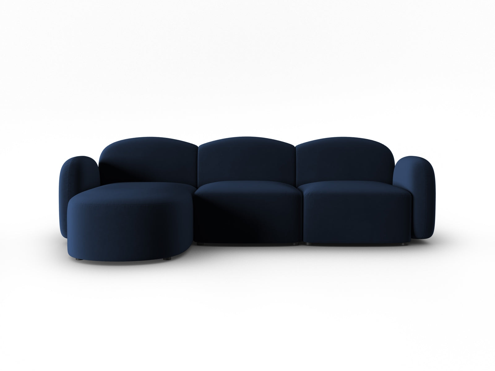 Blair Corner Sofa, 3 Seats — Royal Blue / Left
